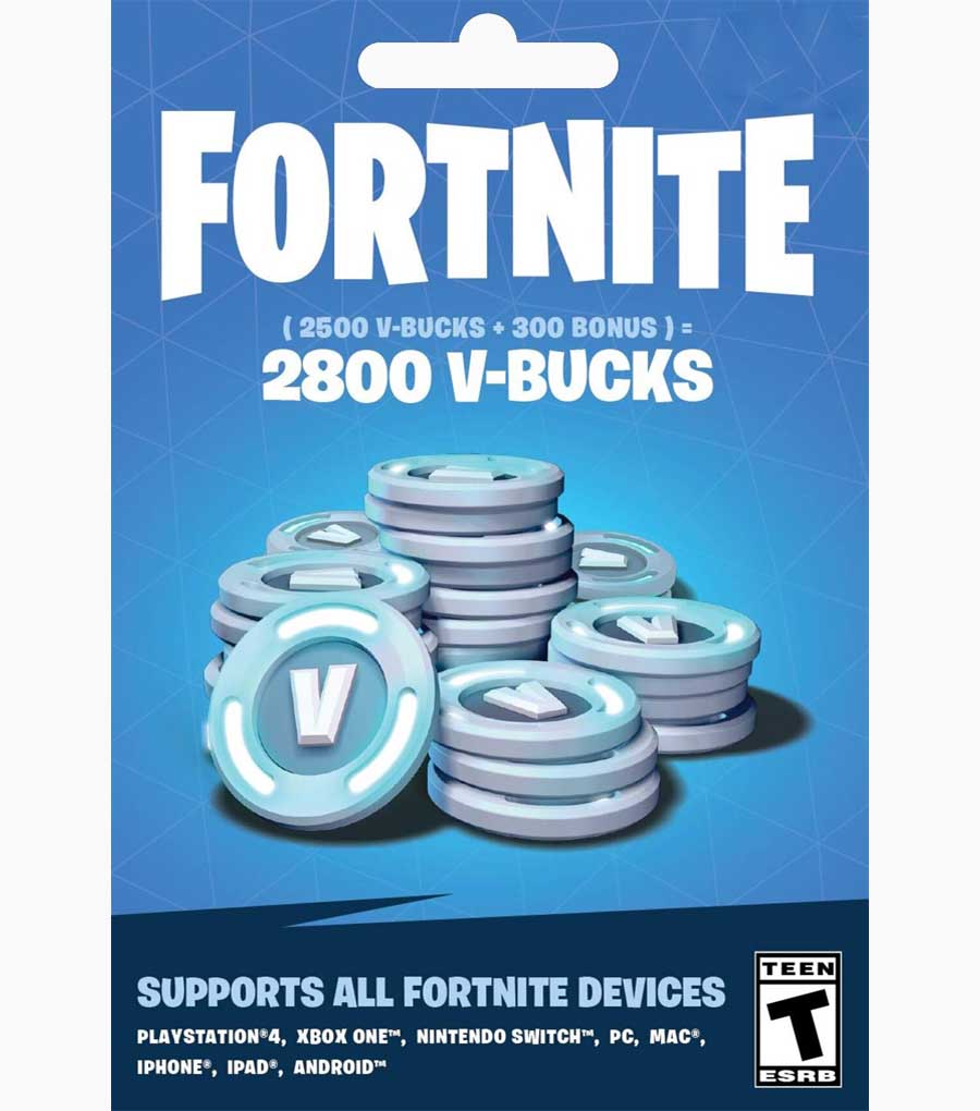 Fortnite - 2800 V-Bucks Gift Card (GLOBAL) - GiftChill.co.uk