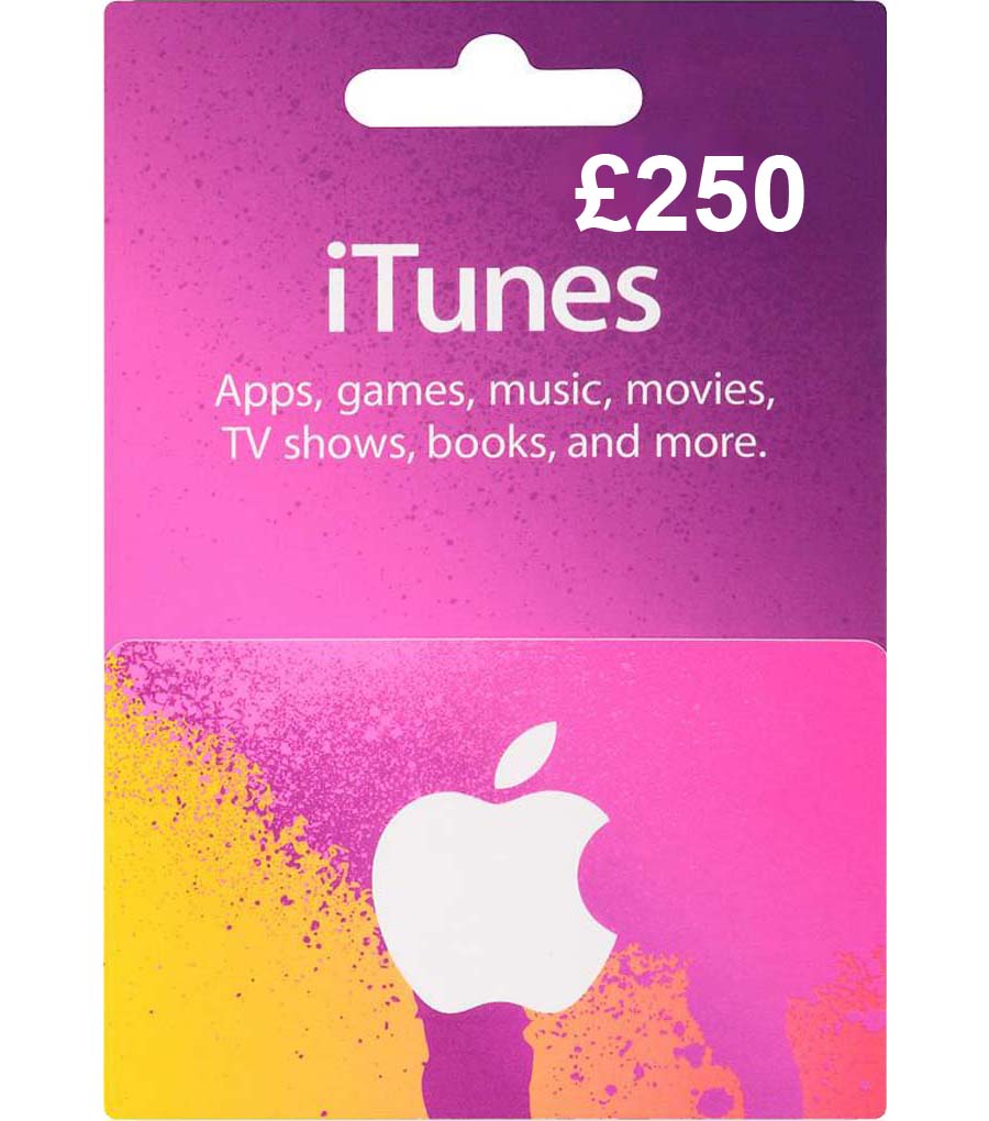£250 iTunes Gift Card (UK) - GiftChill.co.uk