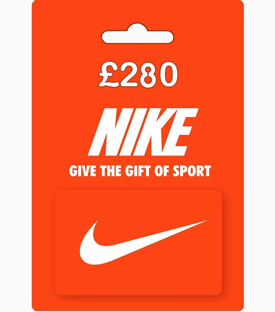 280 Nike Gift Card (UK) | GiftChill.co.uk