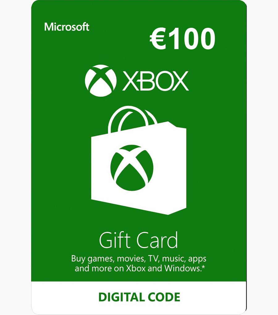 (EUROPE) Card Xbox €100 Gift